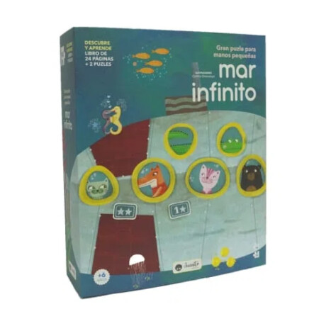 Libro Infantil "mar Infinito" Con 2 Puzzles Unica
