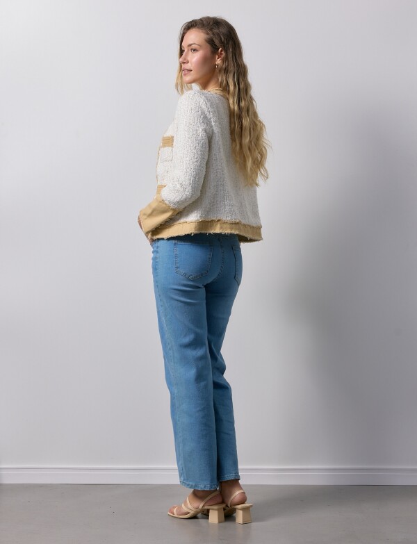 Chaqueta Tweed & Denim CRUDO/MULTI