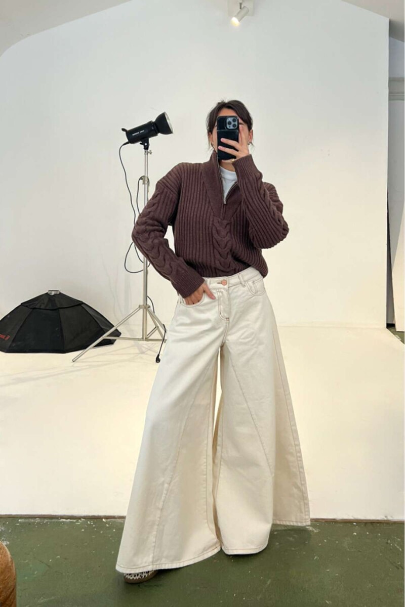 Wideleg Magnolia - Off White 
