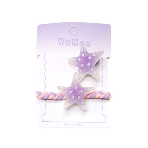 Broche pinza colitas para el cabello 2 pcs estrellas Broche Pinza Colitas Para El Cabello 2 Pcs Estrellas