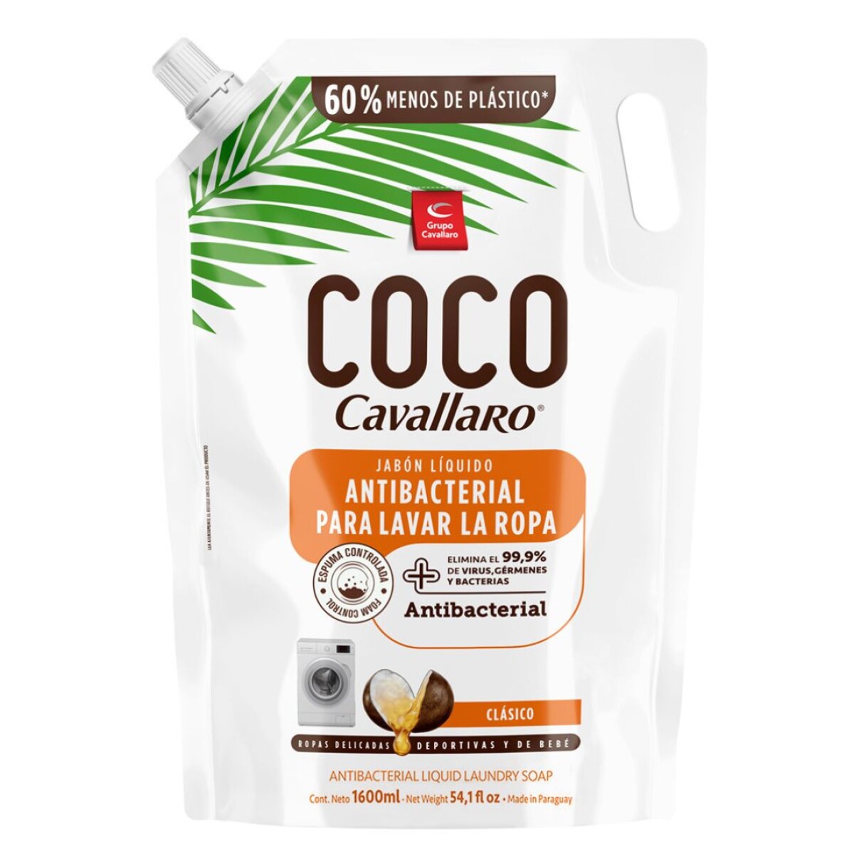 JABON LIQUIDO COCO CAVALLARO CLASICO 1600 ML 