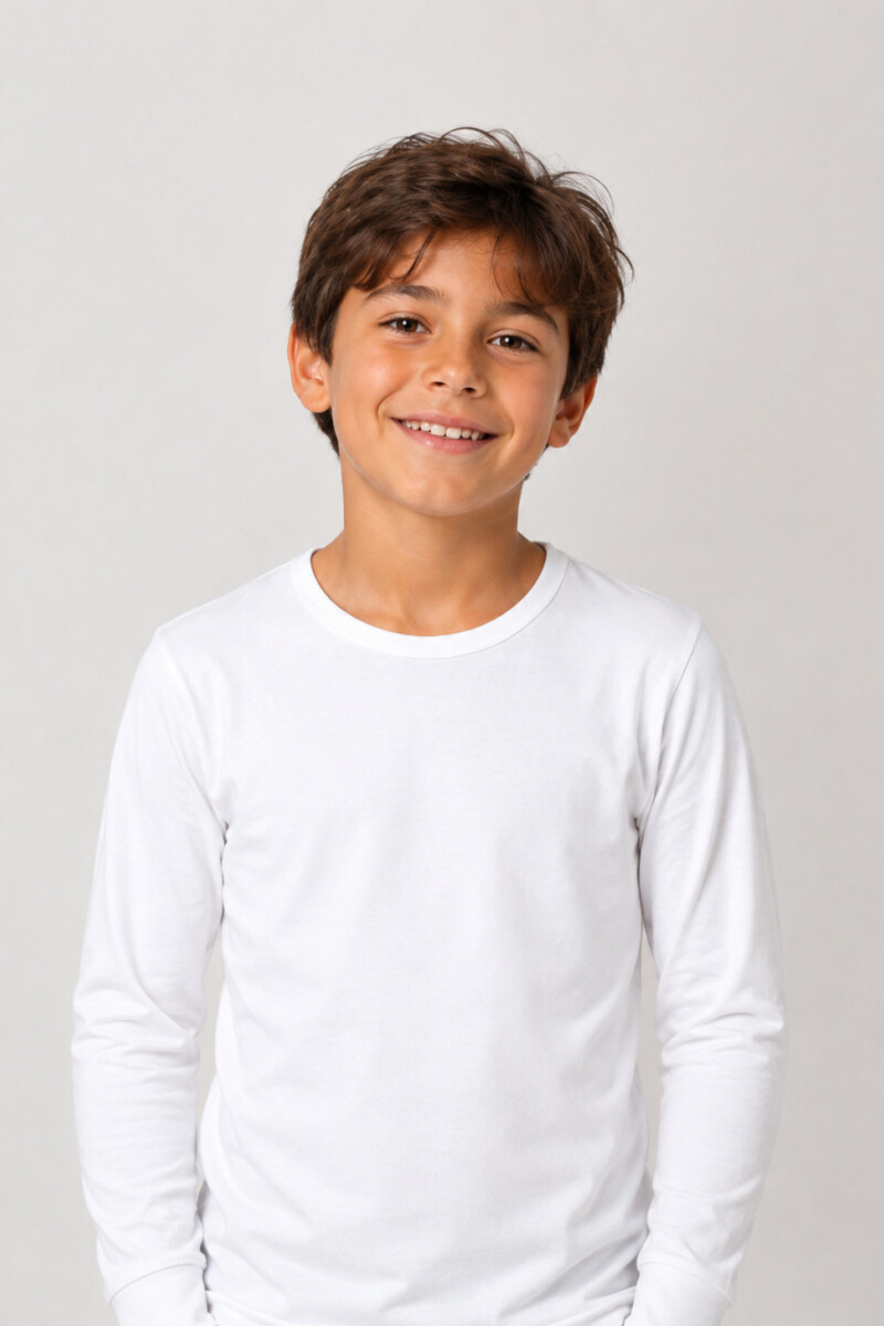 Camiseta ultra abrigo niños nai Blanco
