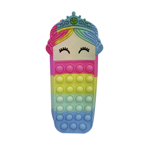 Cartuchera Princesas Pop It 20 cm Multicolor U