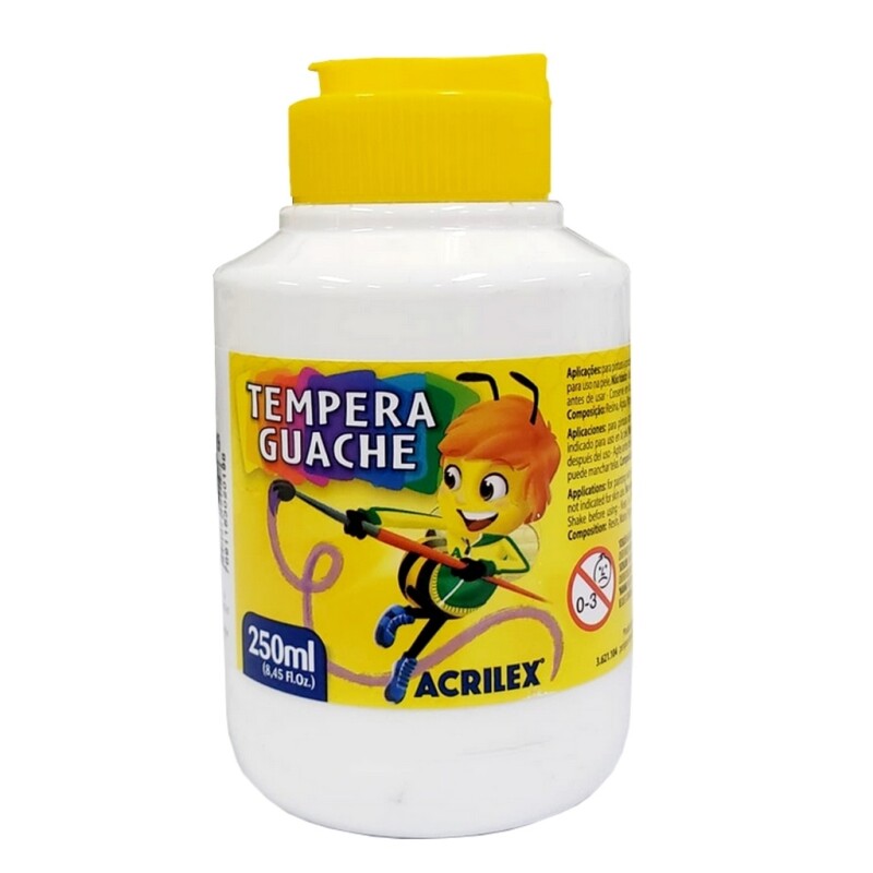 Témpera Acrilex 519 250Ml.Blanco #Témpera Acrilex 2023-519 250Ml.Blanco