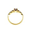 Anillo Solitario -Oro bajo-Piedra Amatista-AN8217 conpiedra
