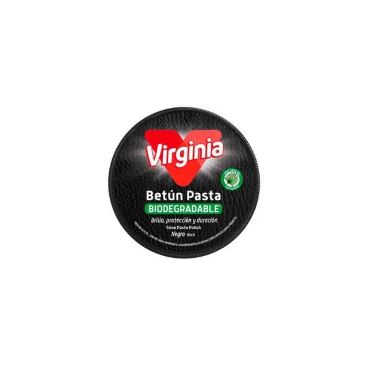 POMADA ZAPATO VIRGINIA BIODEGRADABLE NEGRA X 80ML 