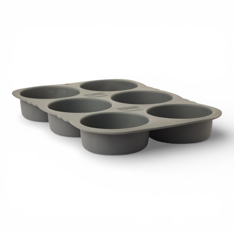 Molde Redondo de Pan de Hamburguesas Silicona Antiadherente 34.8×23.5cm Gris