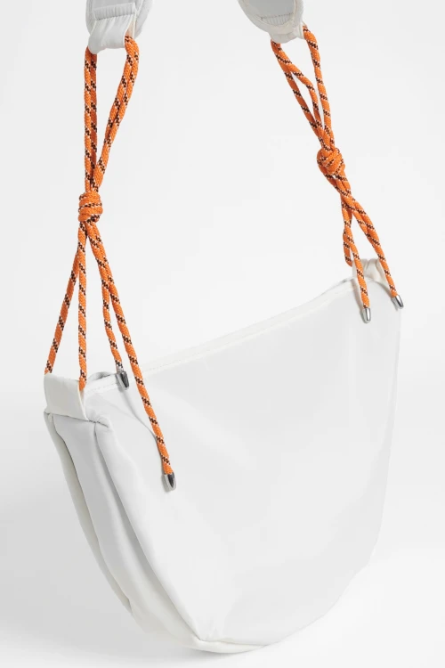 Bolso cordón color crudo