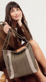 CARTERA DEBORAH VERDE MILITAR