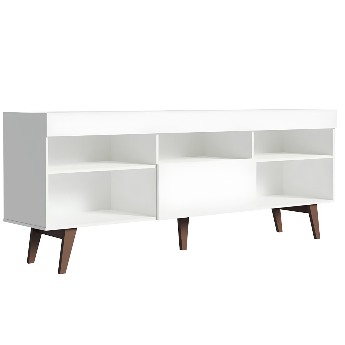 Rack para TV Lumax hasta 75" Lille 180 cm 1 Puerta Blanco 5 estantes 