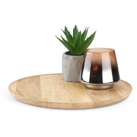 Bandeja Decorativa Gerner Ø30Cm Madera