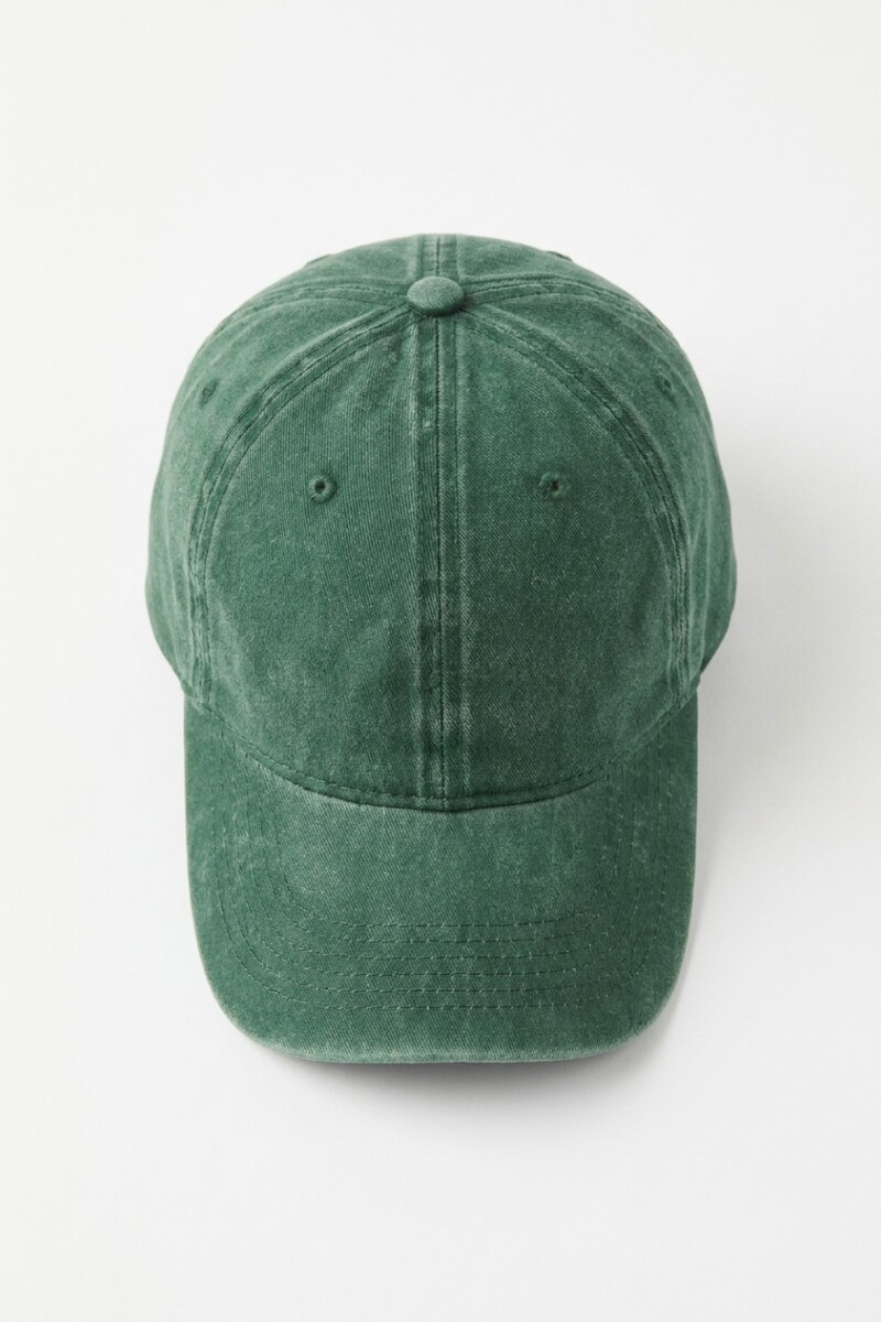 Cap washed verde