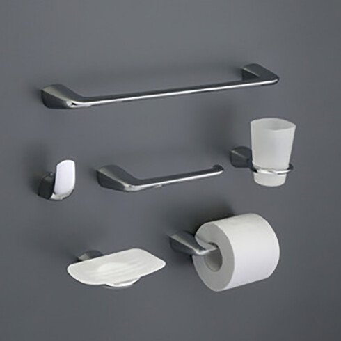 PORTA ROLLO METAL EPUYEN CROMO BRILLO ACCESORIO DE BAÑO CROMO