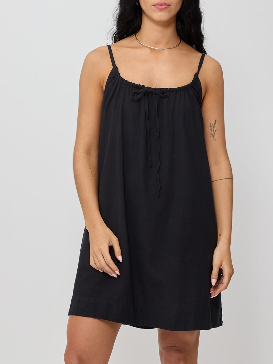 VESTIDO CORTO SOLENE RUSTY - Negro 