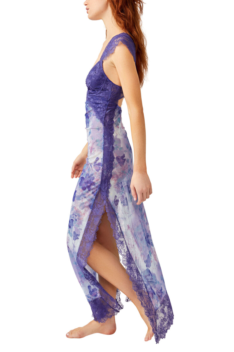 SUDDENLY FINE MAXI SLIP Azul