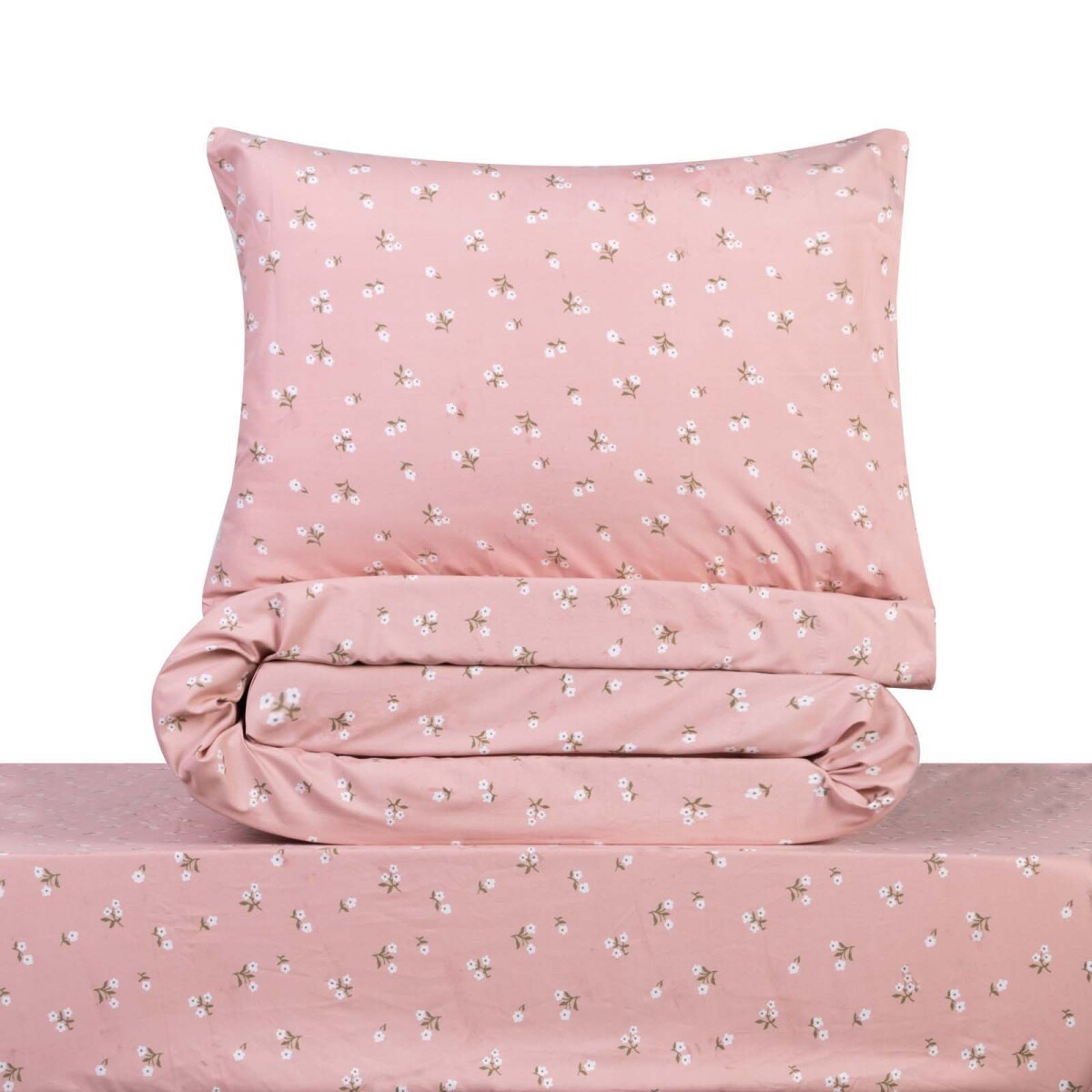 JGO SÁBANAS - FIBRA-SUAVE ROSA LITTLE FLOWERS ROSA VIEJO 