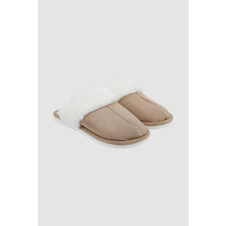 Pantufla warm slippers Beige