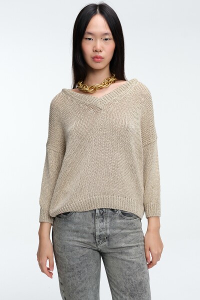 SWEATER V Crema