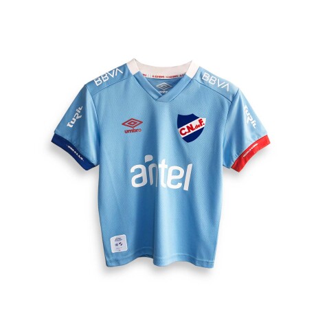 Camiseta Away 3 L.Suárez Nacional Junior Skuba, Celeste, Azul Marino