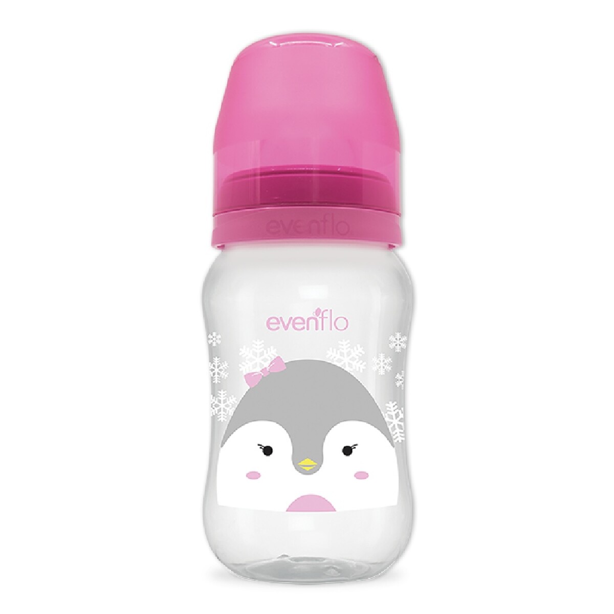 Mamadera Cuello Ancho Evenflo Forest Bebé +3M 270Ml F/Medio - Rosa 