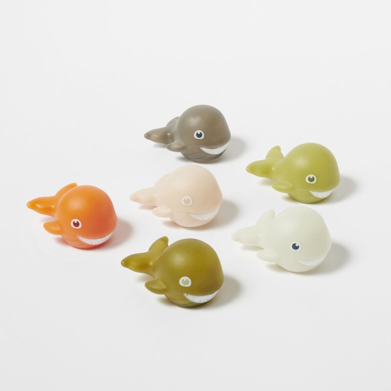 Set x6 jueguitos de agua Ballenitas