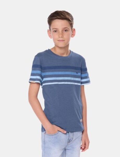 REMERA RAYADA Piedra