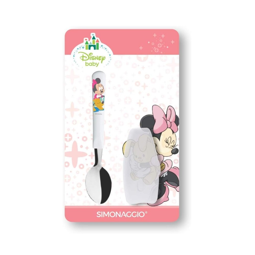 Set de Cubiertos Infantiles Minnie con Estuche - Rosa BAZAR CUBIERTOS BB CUCHARA INOX C/ESTUCHE MINNIE - ROSA