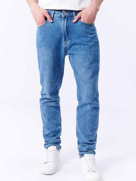 Pantalón Jean Slim Azul Medio