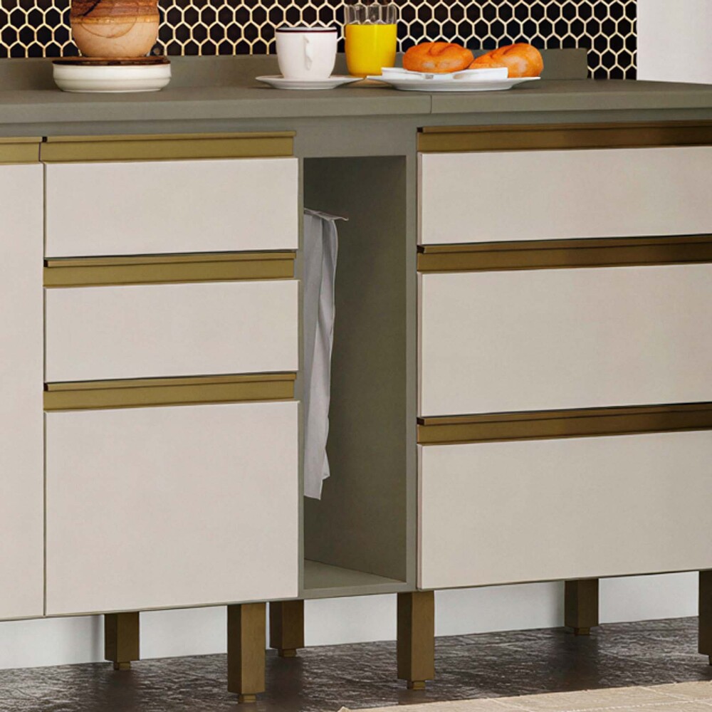 BAJO MESADA 20 CM MDF AMARILLO CONNECT