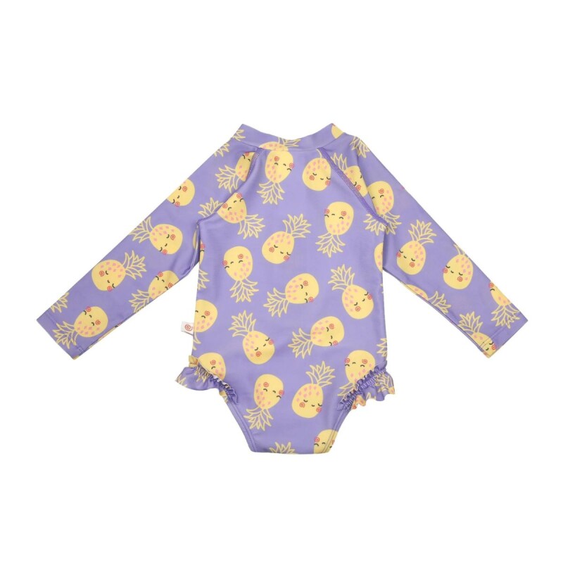 Traje de baño Malla manga larga con filtro UPF50+ Piñas