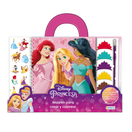 Set Infantil Maletín para Colorear Disney Princesas 001