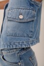 CHALECO SAMAN DENIM Azul
