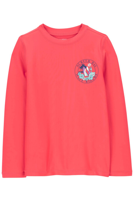 Remera de baño manga larga con protección UPF 50+ estampa surf Remera de baño manga larga con protección UPF 50+ estampa surf