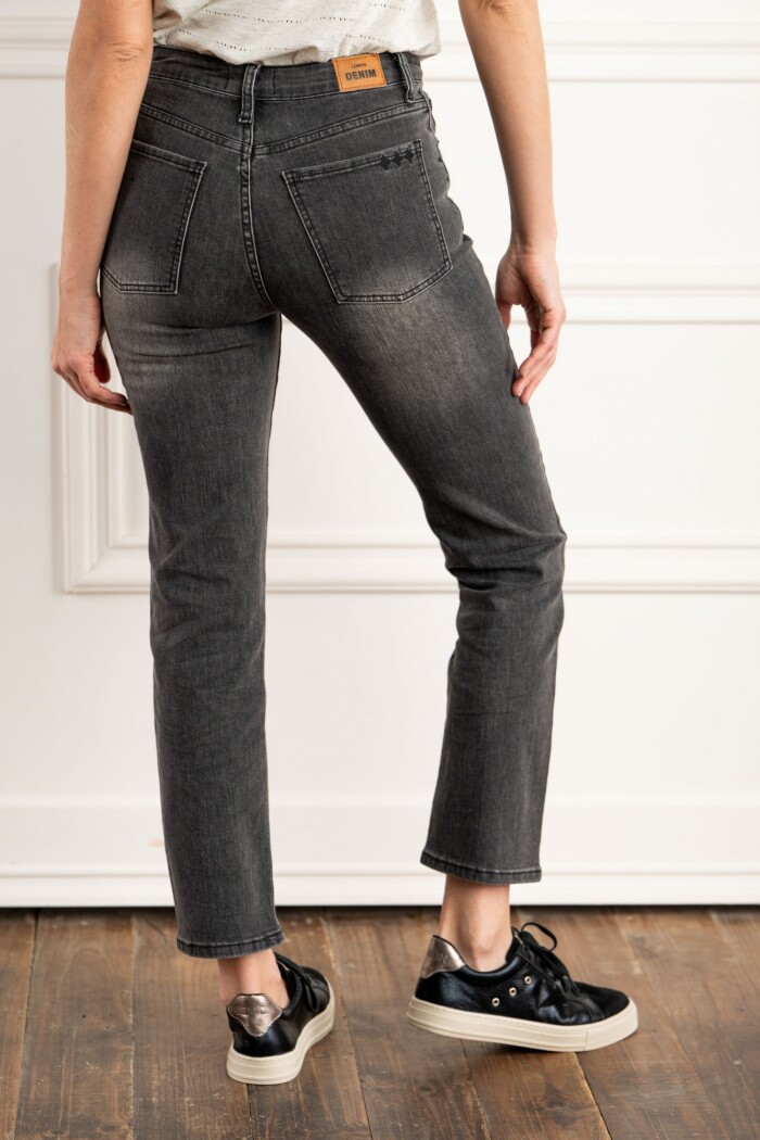 Jean Recto Denim Gris