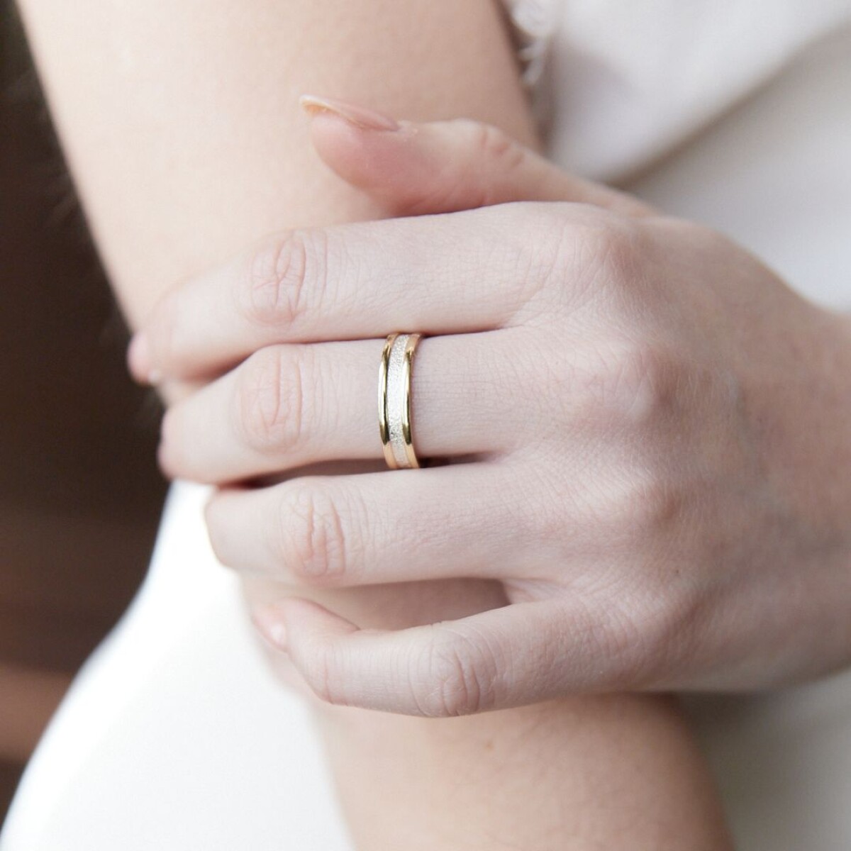 Anillo Sabbia N°1 - Plata y Oro 