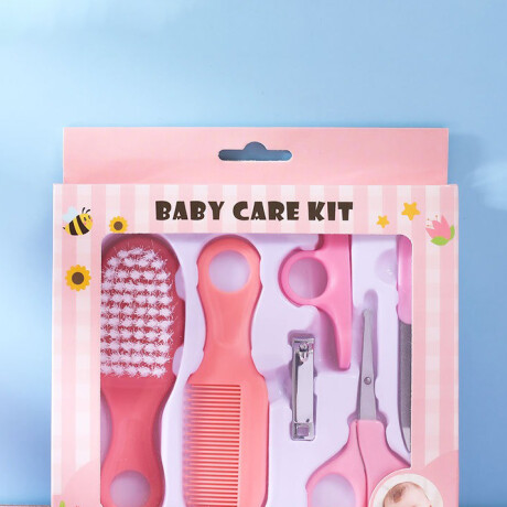 Set De Cuidados Básico Para Bebé Rosa