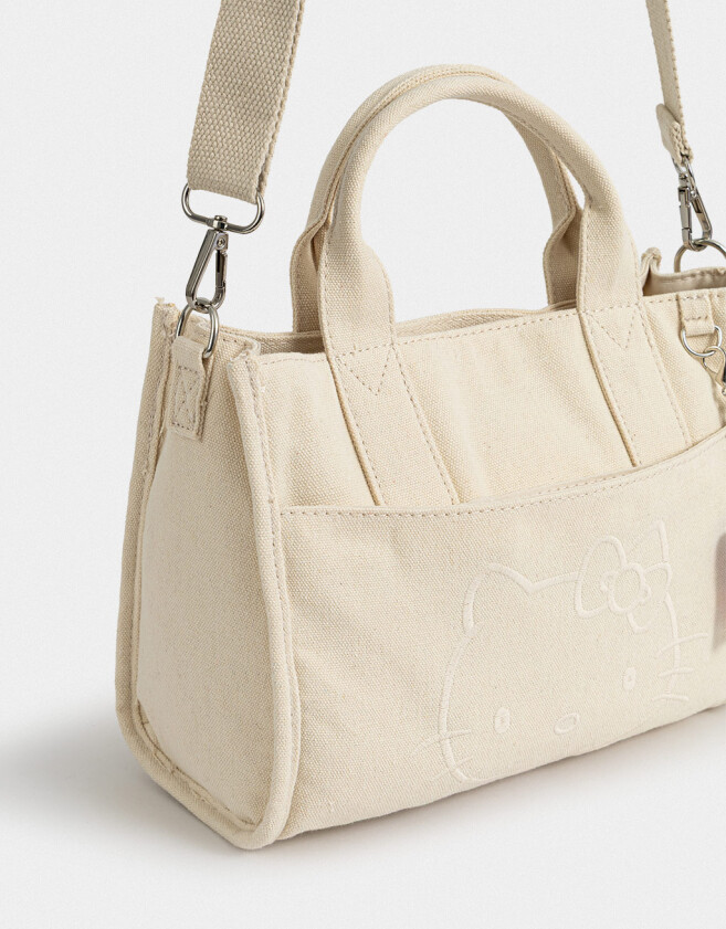 City Cartera City "hello Kitty" - Gris Claro