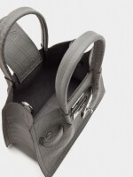 Bolso Tote Estampado Animal gris