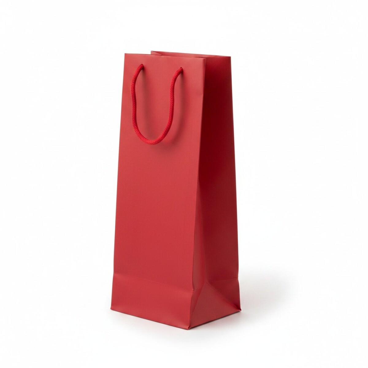 Bolsa de Papel Para Botella Lisas - Rojo 