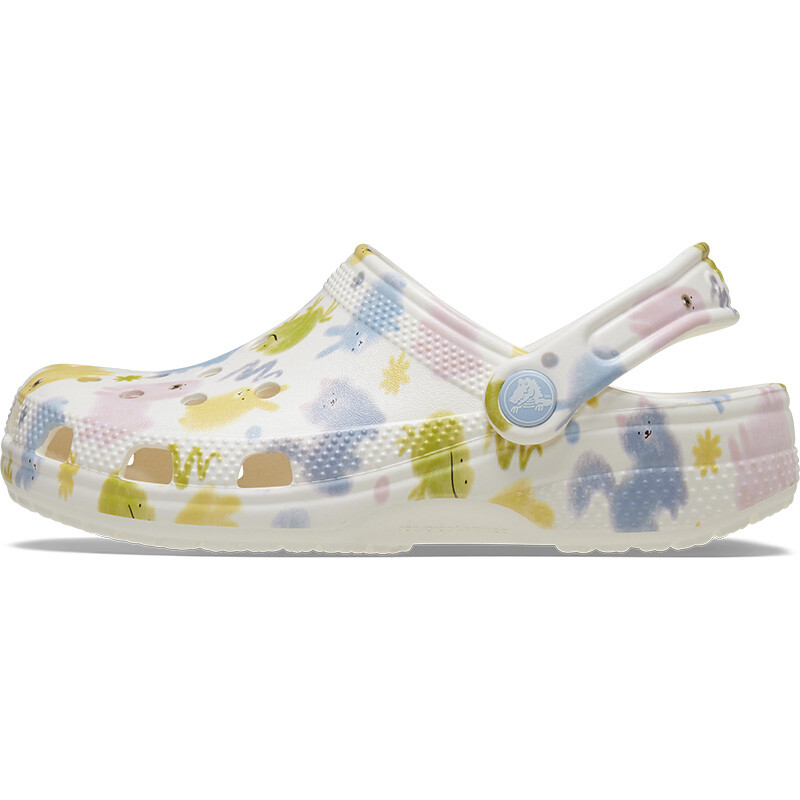 Crocs Classic Clog Pastel Pets Blanco
