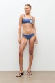 PREVENTA Bikini top Santorini bordado azul marino