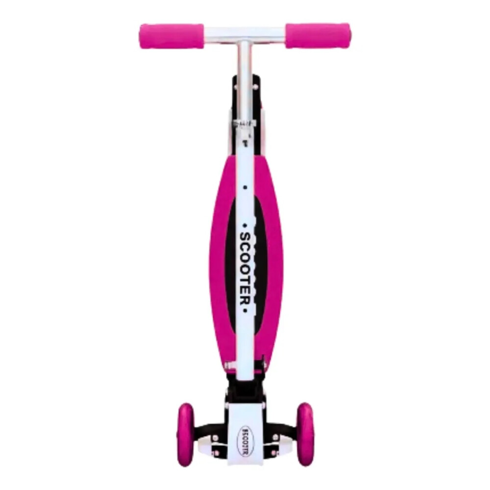 Monopatín Básico Scooter Con Luces Tripatin Rosa