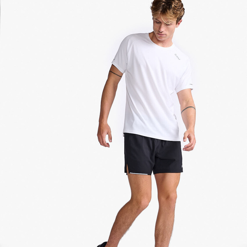 Polo Running Aero Tee Hombre White/silver Reflective