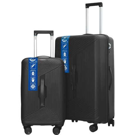 Valija Rígida 24'' Resistente Impermeable 4 Ruedas Negro