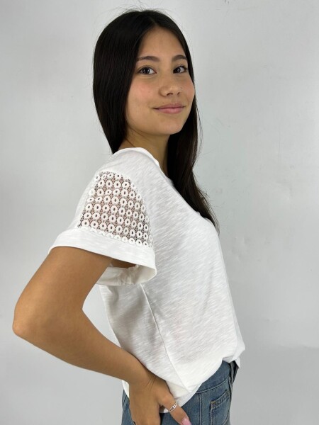 T-SHIRT SLOWLY 2431 BLANCO