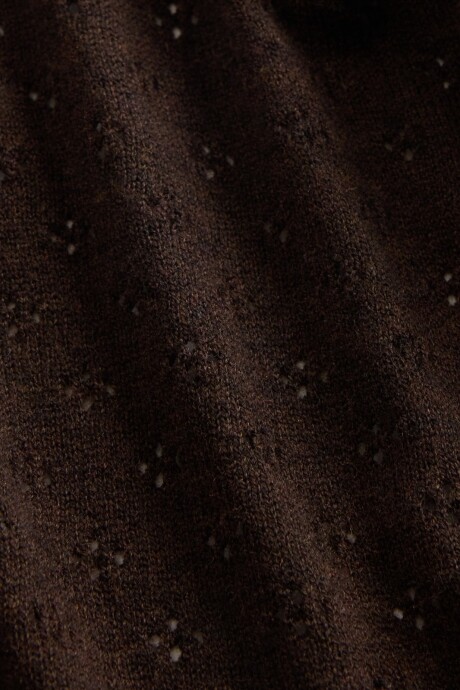 Buzo Polera Brooklyng Pointelle Mujer Terra Brown
