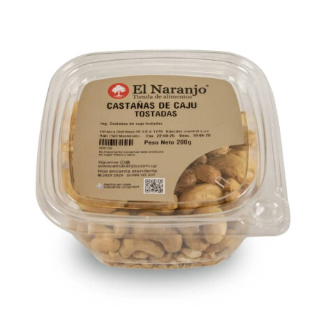 Castañas de Caju El Naranjo 200 Grs Tostadas