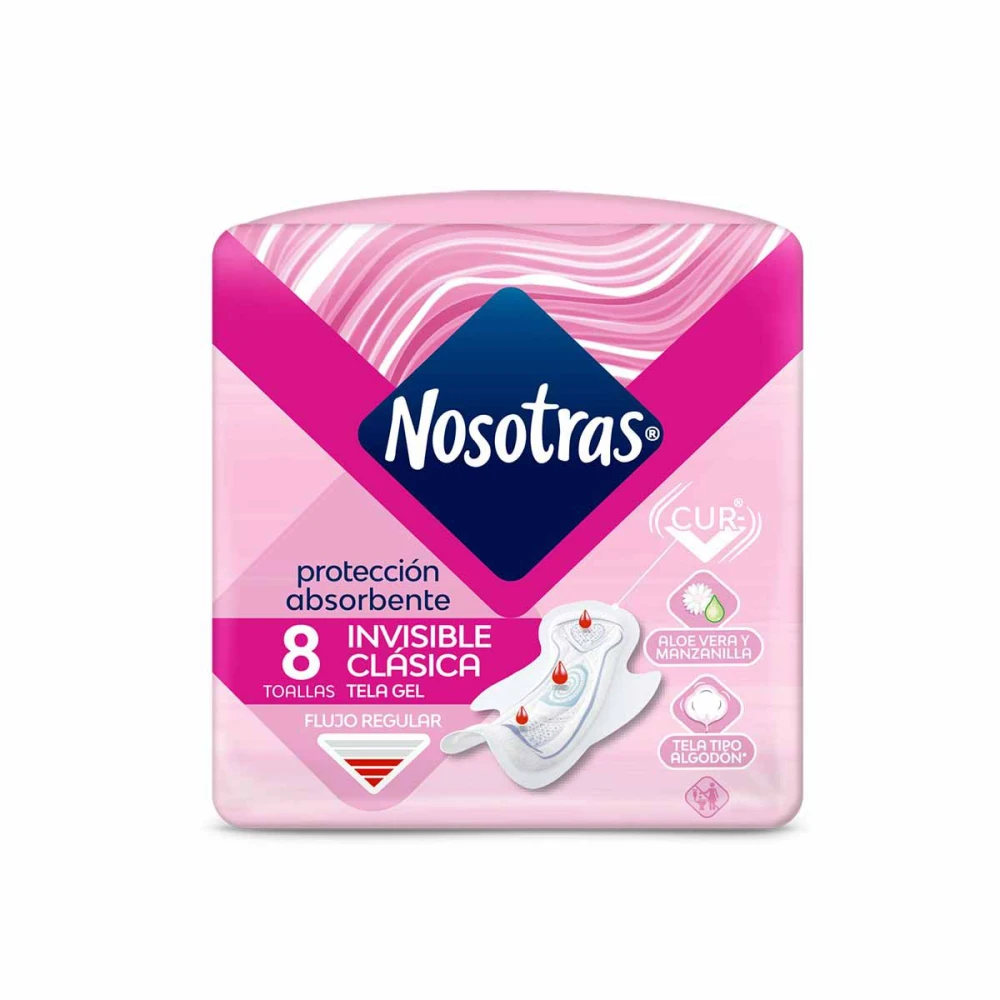 NOSOTRAS NAT C/ALAS INVISIBLE PAQ. X 8 U