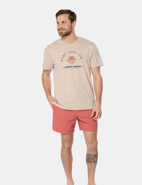 SHORT DE BAÑO LISO Bordo