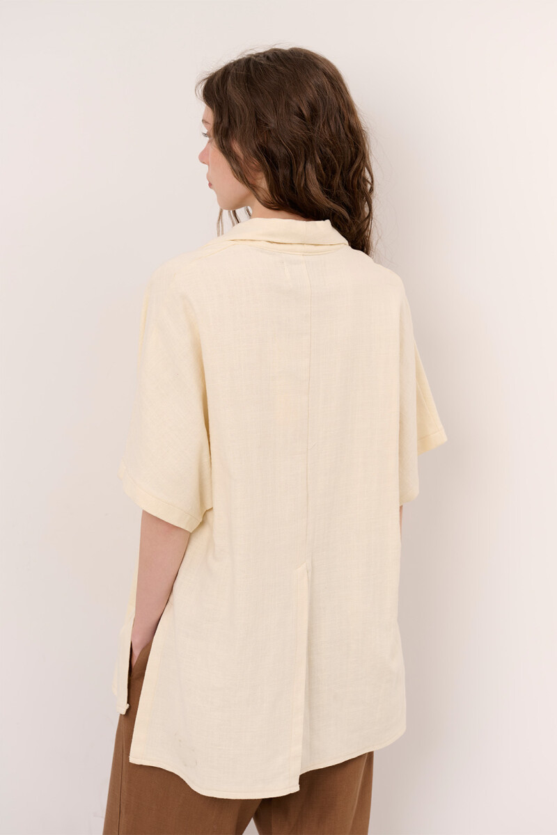 SOBRECAMISA LINO ALAMAR CRUDO